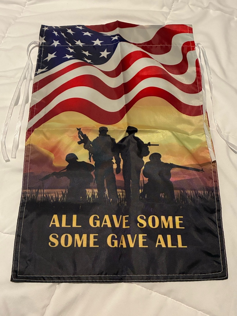 Usa Patriotic Memorial Day Garden Flag NWOT